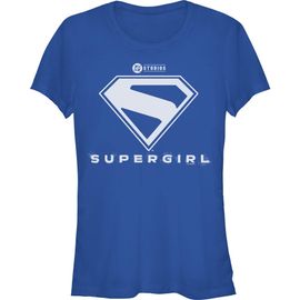 Supergirl Supergirl Junior's Official Shield White Logo Short Sleeve Graphic T-Shirt