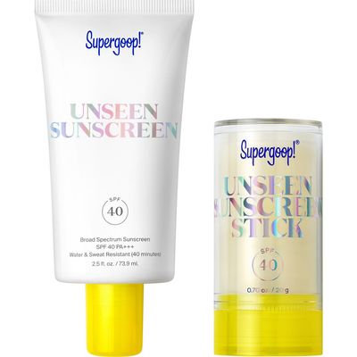 Supergoop!® Supergoop!® Unseen Sunscreen Jumbo + Go Set $78 Value 
