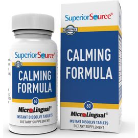 Superior Source Superior Source Calming Formula L-Theanine Melatonin 5-HTP MicroLingual Tablets