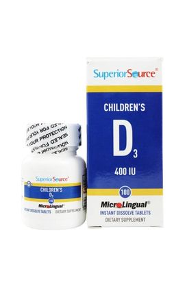 Superior Source Superior Source Children's Vitamin D3 Quick Dissolve Sublingual Tablets