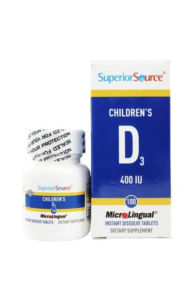 Superior Source Superior Source Children's Vitamin D3 Quick Dissolve Sublingual Tablets
