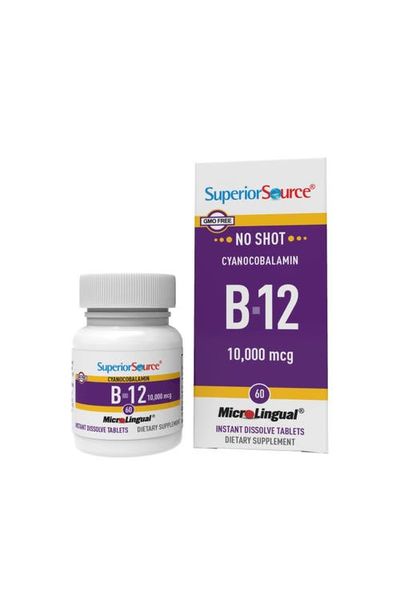 Superior Source Superior Source Cyanocobalamin Sublingual Dissolvable Vitamin B-12 Tablets