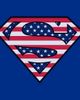 SUPERMAN SUPERMAN Junior's Patriotic Logo Short Sleeve Graphic T-Shirt - 2