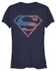 SUPERMAN SUPERMAN Junior's Stars and Stripes S Shield Short Sleeve Graphic T-Shirt - 1