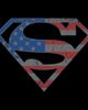 SUPERMAN SUPERMAN Junior's Stars and Stripes S Shield Short Sleeve Oversized T-Shirt - 2