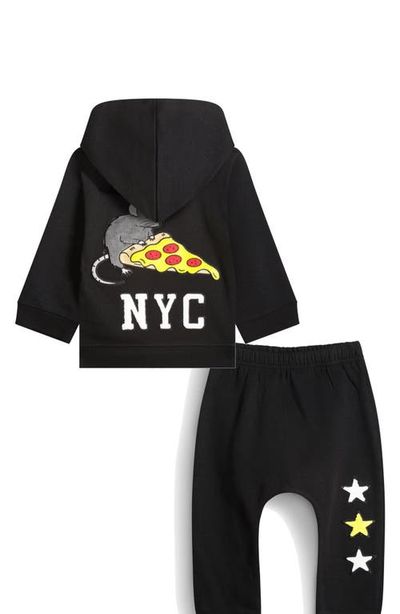 Supermix Studio Supermix Studio Pizza Rat Baby Hoodie & Jogger Set