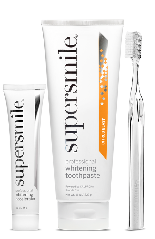 Supersmile Supersmile Citrus Blast whitening toothpaste with Accelerator & Crystal Collection toothbrush