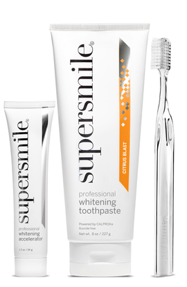 Supersmile Supersmile Citrus Blast whitening toothpaste with Accelerator & Crystal Collection toothbrush