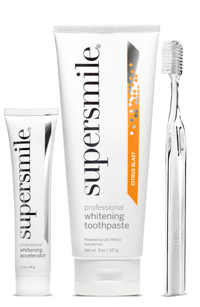 Supersmile Supersmile Citrus Blast whitening toothpaste with Accelerator & Crystal Collection toothbrush