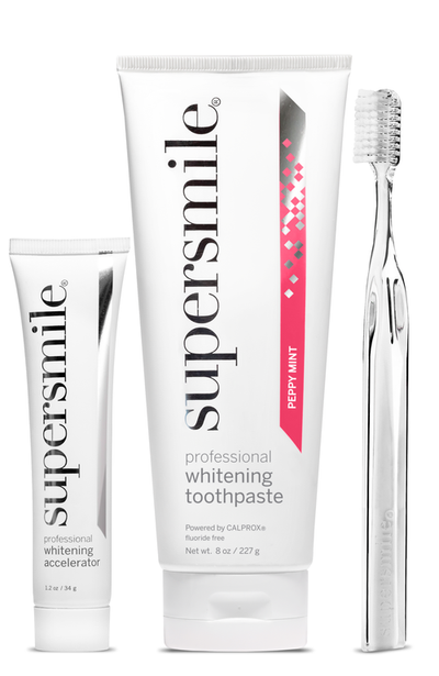 Supersmile Supersmile Peppy Mint toothpaste with Accelerator & Crystal Collection toothbrush