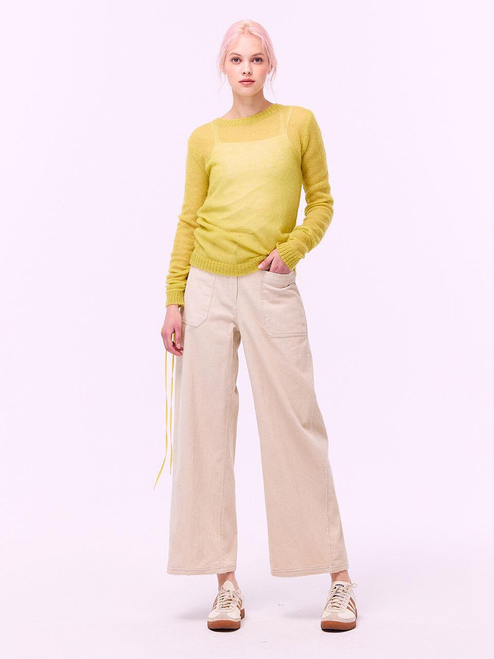 SUPERTHINGS Corduroy Cotton E-BANDING Pants [Beige]