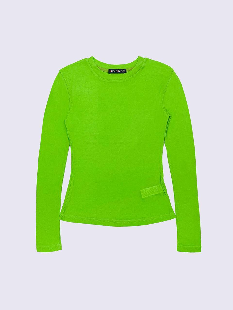 SUPERTHINGS Tencel Blend Round Neck T-shirt [NEON]