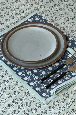 Supra Endura Supra Endura Block Print Tablecloth