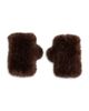 Surell Surell Faux Fur Fingerless Mittens - 1