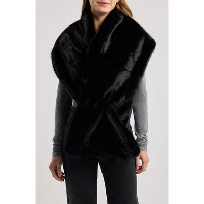 SURELL SURELL Faux Fur Stole