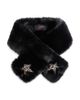 Surell Surell Girls' Rex Faux Fur Pull Through Scarf With Star Appliques - 1