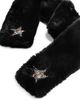 Surell Surell Girls' Rex Faux Fur Pull Through Scarf With Star Appliques - 2