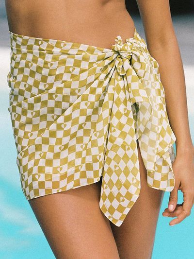 SURFEA CHECKERED SARONG_GREEN