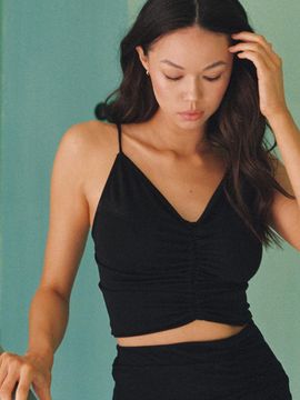 SURFEA Draping Top_Black