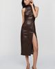 Susana Monaco Faux Leather Midi Dress - 1