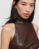 Susana Monaco Faux Leather Midi Dress - 2