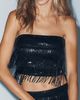 Susana Monaco Fringed Strapless Top - 4