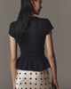 Susana Monaco Plunged Wire Peplum Top - 4