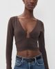 Susana Monaco Susana Monaco Angle Wire Gathered Top Java - 2