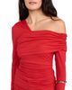 Susana Monaco Susana Monaco Carryover One Shoulder Off Shoulder Top 8 Perfect Red S - 1