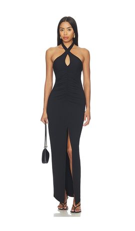 Susana Monaco Susana Monaco Cross Front Gathered Front Dress
