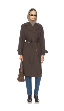 Susana Monaco Susana Monaco Double Knit Trench Coat