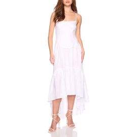 Susana Monaco Susana Monaco Drop Waist High-Low Maxi Dress