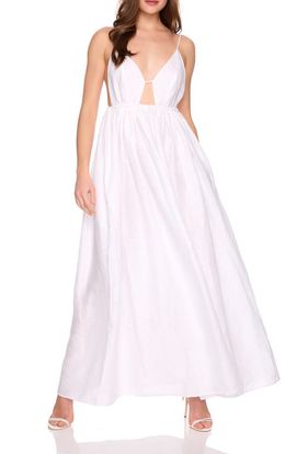 Susana Monaco Susana Monaco Empire Waist Sleeveless Linen Maxi Dress