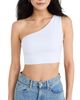 Susana Monaco Susana Monaco Essential One-Shoulder Crop Top Sugar - 1