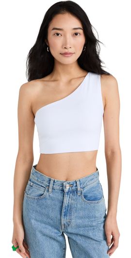 Susana Monaco Susana Monaco Essential One-Shoulder Crop Top Sugar
