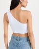 Susana Monaco Susana Monaco Essential One-Shoulder Crop Top Sugar - 3