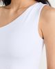 Susana Monaco Susana Monaco Essential One-Shoulder Crop Top Sugar - 6