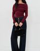 Susana Monaco Susana Monaco Extra Gathered Off Shoulder Top Oxblood - 5