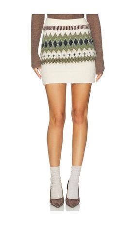 Susana Monaco Susana Monaco Fair Isle Sweater Skirt