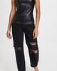 Susana Monaco Susana Monaco Faux Leather Tube Top Black S - 5