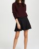 Susana Monaco Susana Monaco High Waisted Flare Skirt Black L - 5