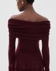 Susana Monaco Susana Monaco Light Merino Off Shoulder Sweater Beaujolais - 3
