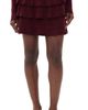 Susana Monaco Susana Monaco Light Merino Tiered Sweater Skirt Beaujolais - 1