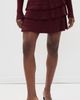 Susana Monaco Susana Monaco Light Merino Tiered Sweater Skirt Beaujolais - 2