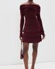 Susana Monaco Susana Monaco Light Merino Tiered Sweater Skirt Beaujolais - 5