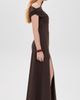 Susana Monaco Susana Monaco One Shoulder Gathered Slit Front Dress Java - 4