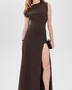 Susana Monaco Susana Monaco One Shoulder Gathered Slit Front Dress Java - 5