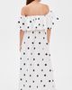 Susana Monaco Susana Monaco Polka-Dot Poplin Dress Sugar/Black - 3