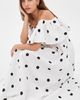 Susana Monaco Susana Monaco Polka-Dot Poplin Dress Sugar/Black - 5