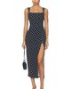 Susana Monaco Susana Monaco Polka Dot Angle Strap Slit Dress - 1